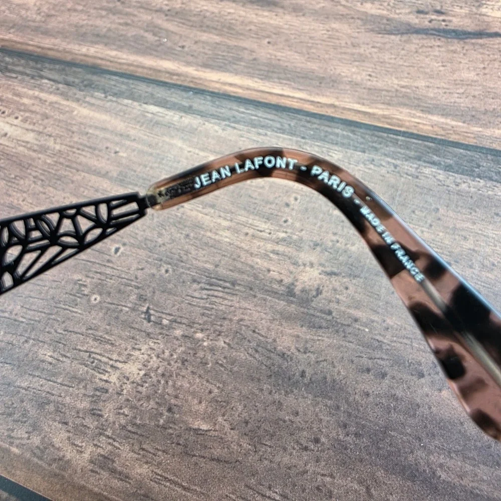 Jean‎ Lafont Paris Lisbonne 743 Brown Tortoise Filigree Eyeglass Frames France